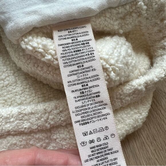 Free People Two Faced Embroidered Jacket Blue Cream Size Small - Picture 15 of 16